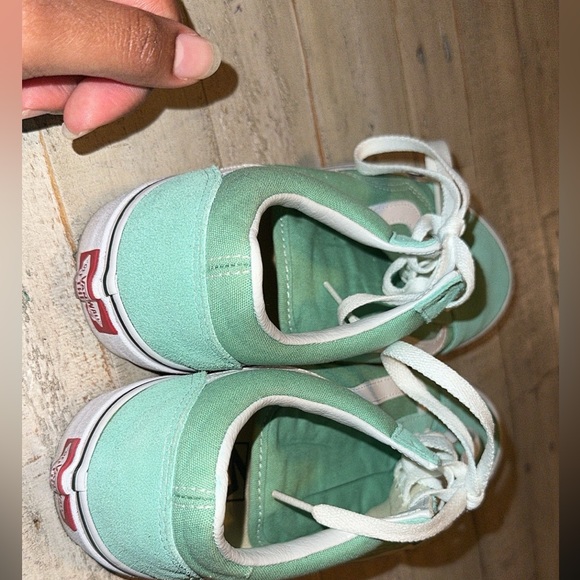 Like new, turquoise Vans - Picture 3 of 4
